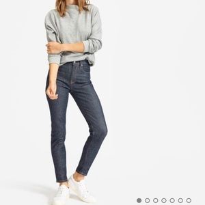 Everlane High Rise Skinny Jean - Dark Indigo